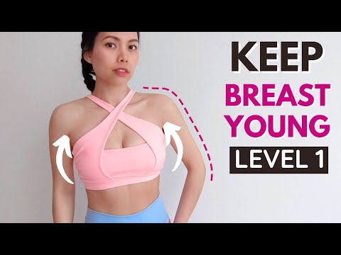 10 Min everyday to KEEP YOUR BREASTS YOUNG, effective moves to lift your chest LEVEL 1 | Hana Milly