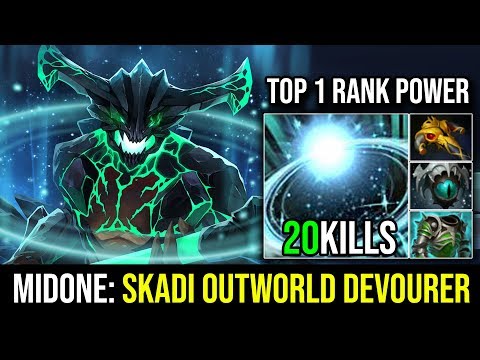 Midone [Outworld Devourer] Reason Why He's Still Remain Top 1 Rank 20Kills With Skadi | Dota 2