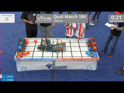 2017 VEXIQ Midd Sci Q184 (11771T 11164A) Score 63