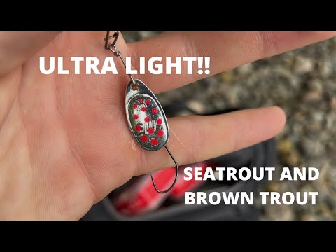 ULTRA LIGHT spinning for SEATROUT!!