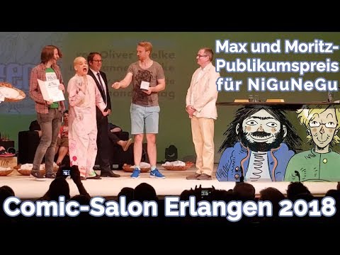 Max und Moritz - Publikumspreis für NiGuNeGu - Comic-Salon Erlangen 2018