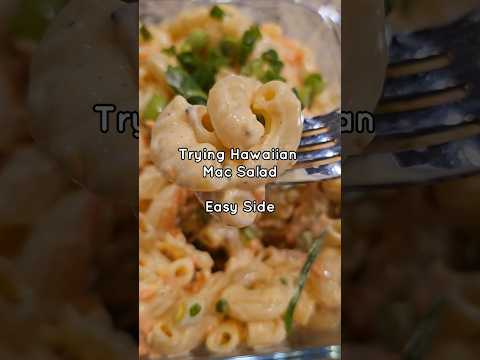 Trying Hawaiian Mac Salad Recipe #foodreview #delicious #bestmacsalad #party #sided is #easyrecipe