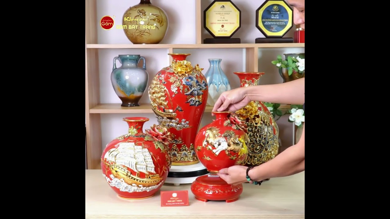 Quả Hút Lộc Men Đỏ Thuận Buồm Xuôi Gió Vẽ Vàng
