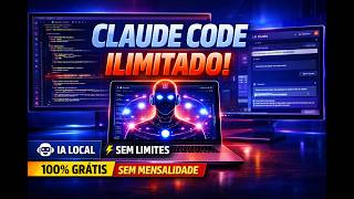 Claude Code ILIMITADO e GRÁTIS no seu PC! Sem Mensalidade e Sem Limite de Mensagens