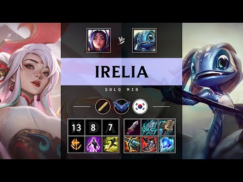 Irelia Mid vs Fizz - KR Diamond Patch 25.19