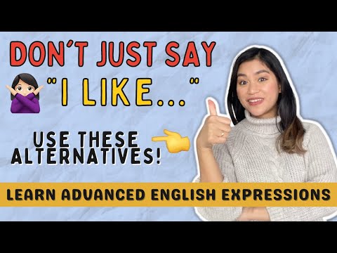 OTHER WAYS TO SAY "I LIKE" IN ENGLISH || English Expressions || ENGLISHERA