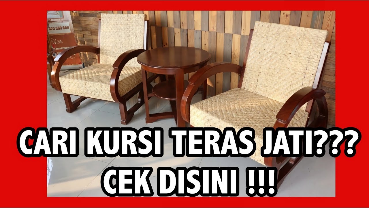 PALING LARIS  Set Kursi Teras Jati Rotan Sedan Antik Murah