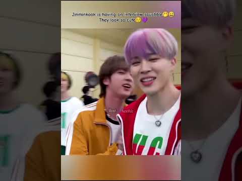 Jinminkook is having an interview squabble 🤭😅 #jinminkook #jin#jimin #jungkook #fyp #shortvideo