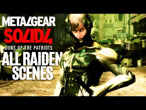 Metal Gear Solid 4 ALL RAIDEN SCENES