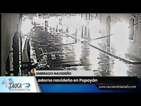 Sujetos robaron adorno navideño en Popayán