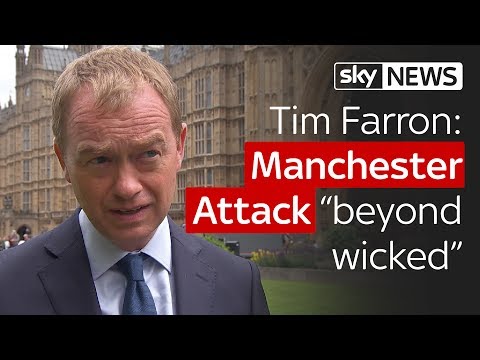 Manchester Attack: Lib Dem leader Tim Farron says "we will not give in" to terrorism