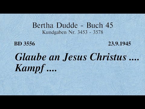 BD 3556 - GLAUBE AN JESUS CHRISTUS .... KAMPF ....