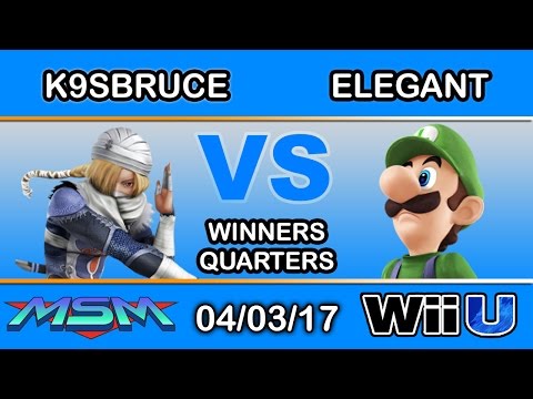 MSM 92 - LH | K9sbruce (Sheik) Vs. BSD | Elegant (Luigi) Winners Quarters - Smash Wii U