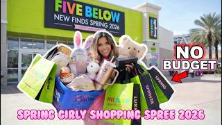 INSANE $5 LUXURY DUPES at FIVE BELOW! Girly Spring 2026 New Finds No Budget Shopping Spree!
