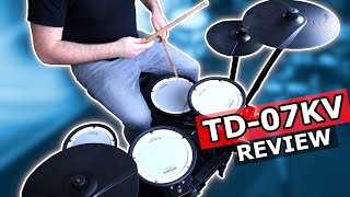 Video thumbnail for Roland TD07KV Review - Best Electronic Drum Kit Under 1000 Dollars For Beginners in 2021? (TD-07KV) by The eDrum Workshop