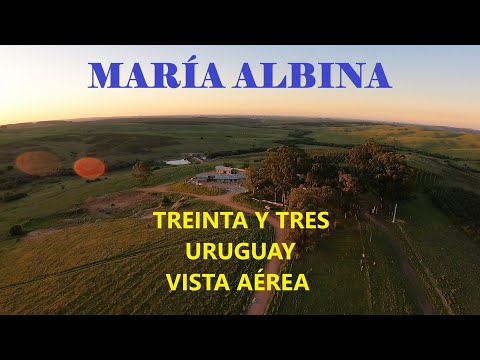 María Albina y sus alrededores, departamento de Treinta y Tres, Uruguay.