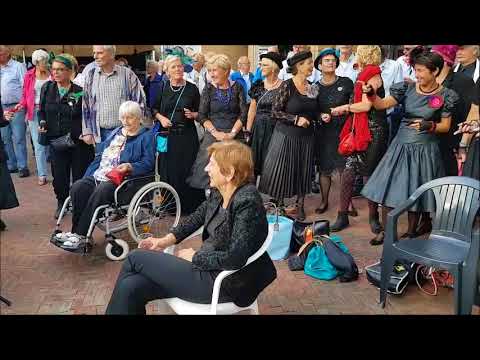 Eduard Hagestein tijdens Poortzangers Festival op 2 september Poortplein te Woudenberg (video 1)