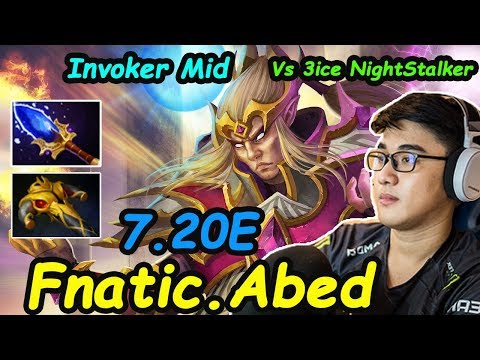 Fnatic Abed - [Invoker] MIDLANE EPIC HARD GAME Vs iceiceice [NightStalker] Dota2 7.20 Rank