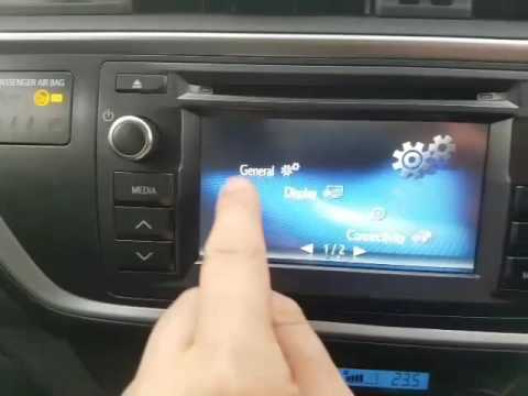 How to change Satellite Navigation volume on Toyota Auris Touch Go Media System