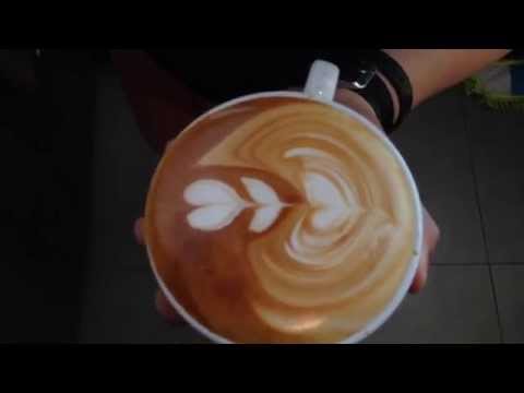 Delonghi EC155 with Rancilio Silvia steam wand and simple latte art