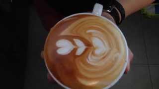 Delonghi EC155 with Rancilio Silvia steam wand and simple latte art