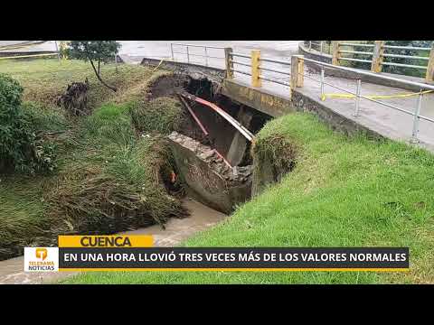 En una hora llovió tres veces más de los valores normales