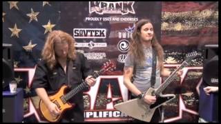 Tesla's Frank Hannon and Dave Rude at the Krank booth,  NAMM 2013 Performance