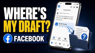 How to Find Facebook Draft Posts (Easy Trick!) 📝