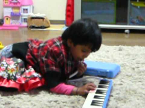 Arshia playing Pianica 1