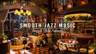 Relaxing Jazz Music for Stress Relief ☕ Smooth Jazz Instrumental Music at Cozy Coffee Shop Ambience