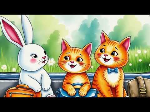 Cat and Rabbit.   Ai video  