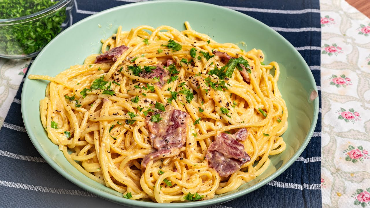 Spaghetti Carbonara Halal: 3 Kunci Sos Licin (No Cream)