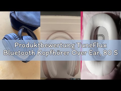 Produktbewertung TuneFlux Bluetooth Kopfhörer Over Ear, 80 Std Akkulaufzeit, Kabellos Bluetooth Kopf