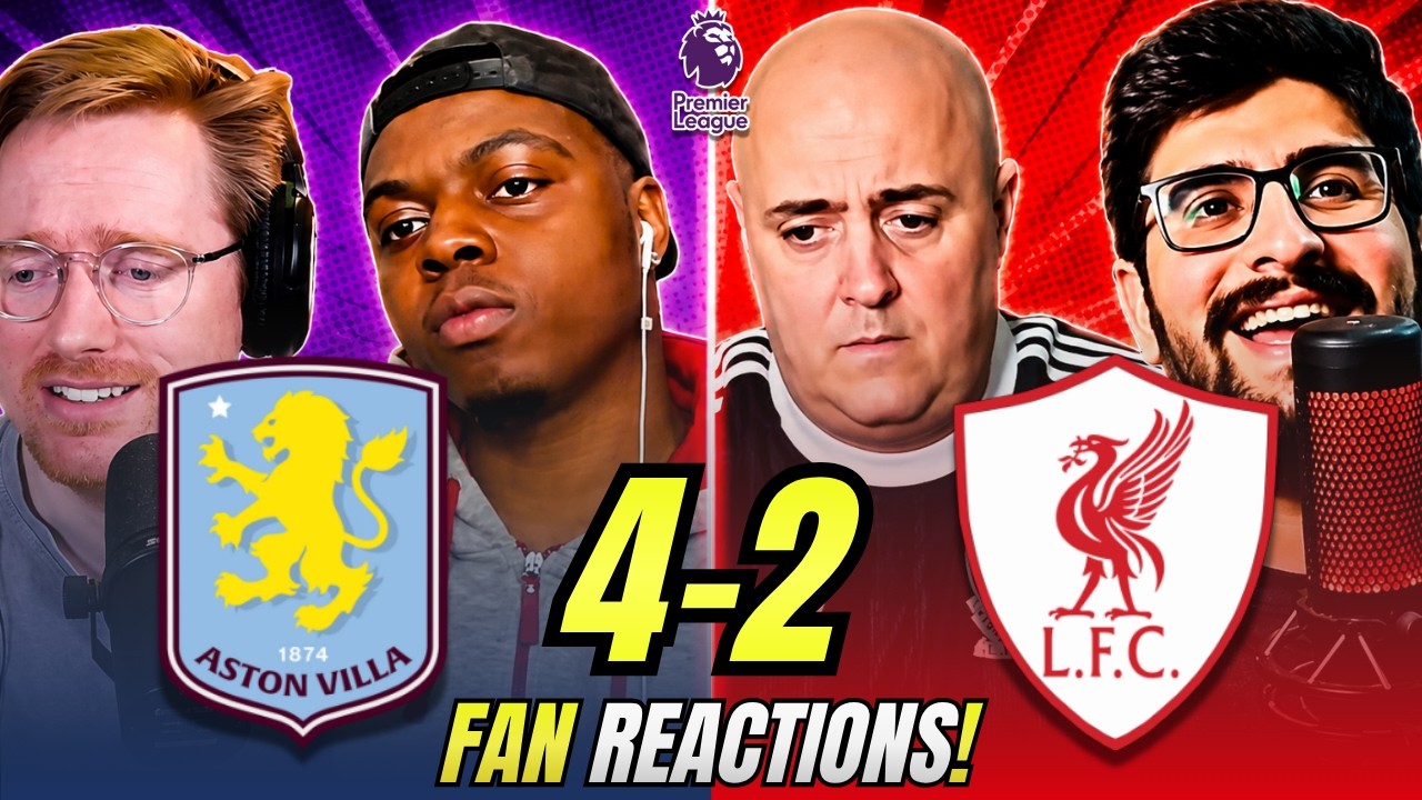 Liverpool fans FUMING reaction to Aston Villa 4-2 Liverpool | Premier League Fan Reactions