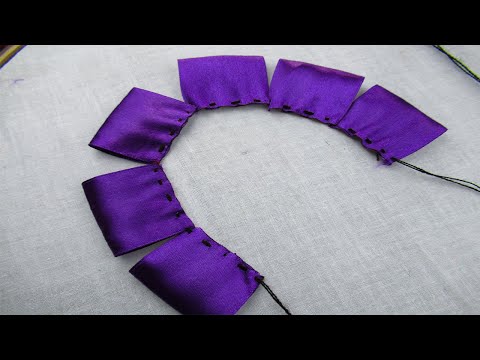 Amazing Ribbon Flower Making Tutorial Step by Step, Super Easy Ribbon Flower, Hand Embroidery