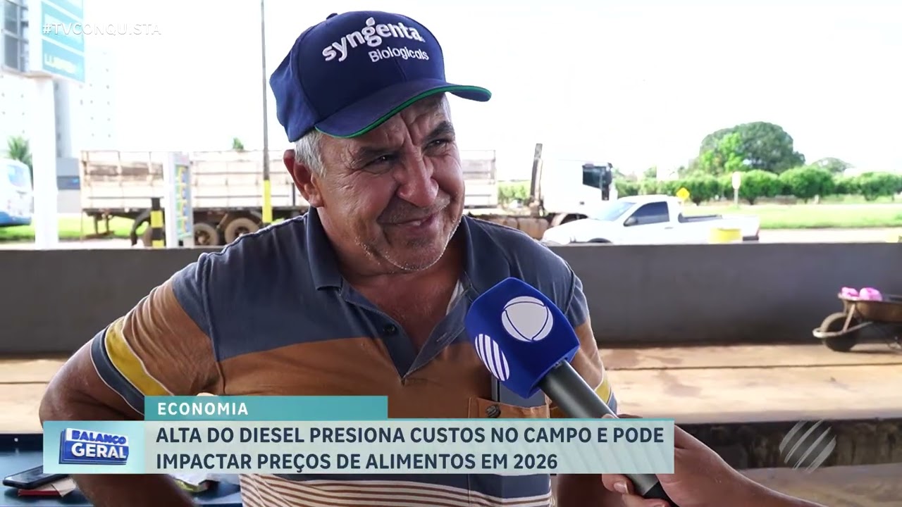 Diesel mais caro pressiona o agro e pode elevar preço dos alimentos em 2026