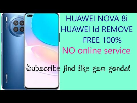 Huawei Nova 8i Huawei id remove new solution 100%free no online service needed