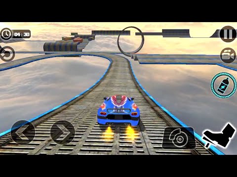 Impossible Stunt Car Tracks 3D: Blue Car Driving Stunts Level 13 & 14 - Android Gameplay 2020