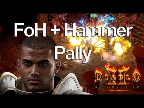 Diablo 2 Resurrected - My Hammer/FoH Hybrid Paladin Gears and Skills Guide Patch 2.6