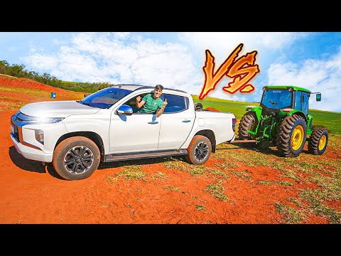CABO DE GUERRA MEU TRATOR JOHN DEERE VS L200 TRITON DO MEU IRMÃO