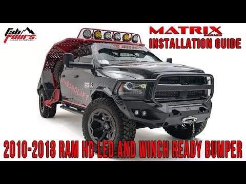 Matrix Series Front Bumper Install: New 2019 LED Light And Winch Ready Front Bumper