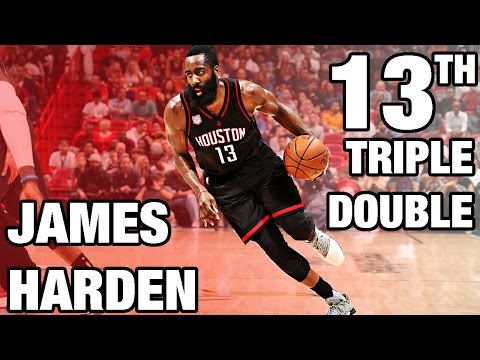James Harden 13th Triple Double | 40 Pts, 12 Ast, 12 Reb | 01.17.17