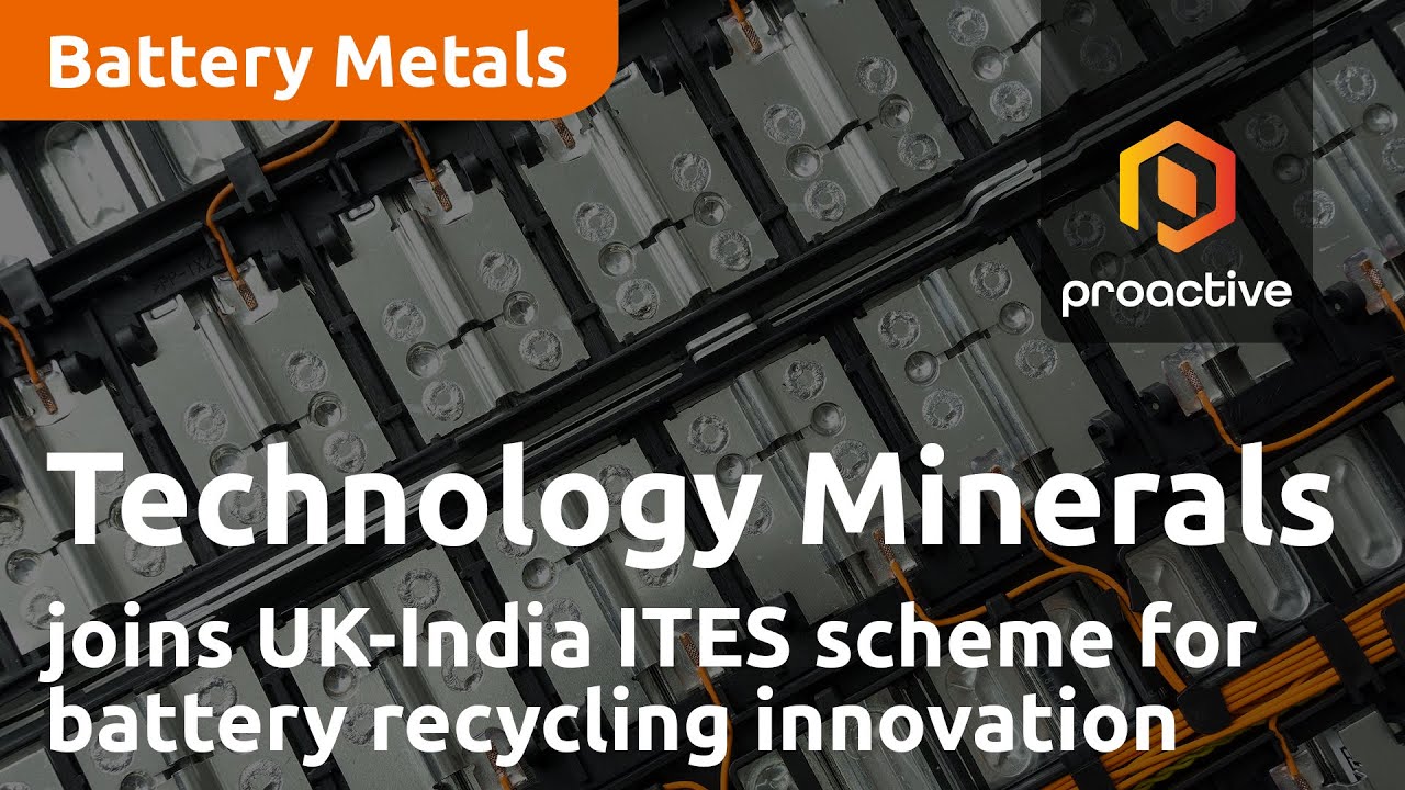 Technology Minerals' Recyclus joins UK-India ITES scheme for battery recycling innovation