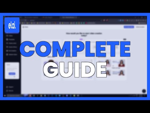 COMPLETE GUIDE of ELAI.IO: Create VIDEOS with AI, AVATARS and MORE
