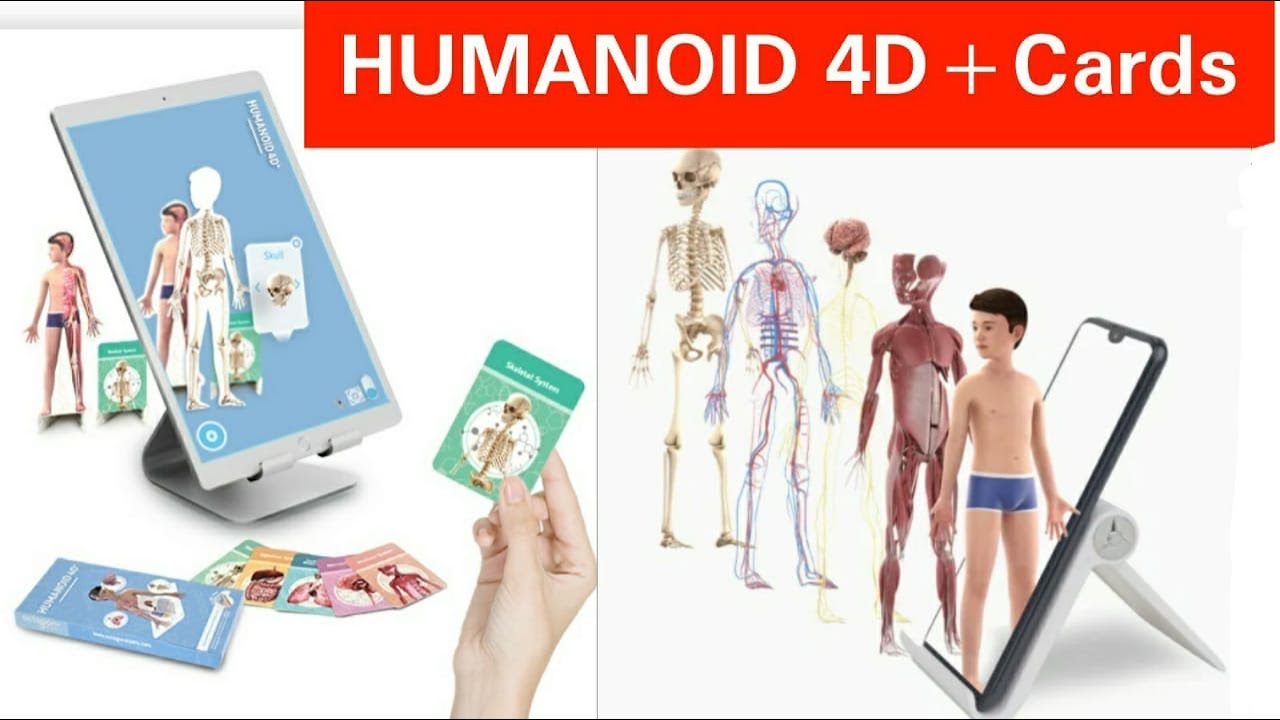 HUMANOID 4D+ Flash Cards from Octagon Studio available at KidzBuy I Tutorial on how to use 4D cards
