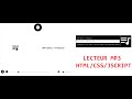 Lecteur audio (mp3) HTML/CSS/JAVASCRIPT Lecteur audio (mp3) HTML/CSS/JAVASCRIPT