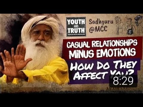 Casual Relationships Minus Emotions - How Do They Affect You?@Mount Carmel College-Sadhguru