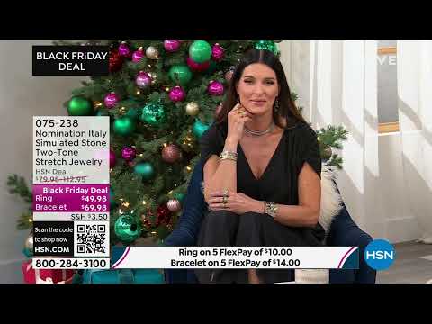 Nomination Italy Oval CZ TwoTone Stretch Ring