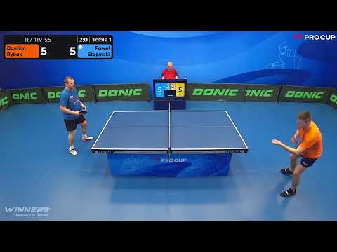 20:10 Damian Rybak 3-0 Pawel Stopinski  17.03.2023 | Table Tennis TT Pro.Cup Star
