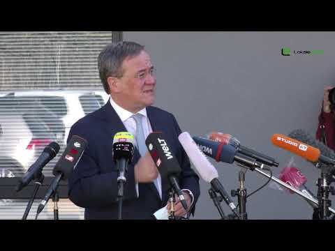 Ministerpräsident Armin Laschet besucht Antigenschnelltest-Hersteller nal von Minden GmbH in Moers